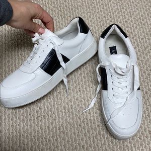 Aqua sneakers worn once - from Bloomingdale’s